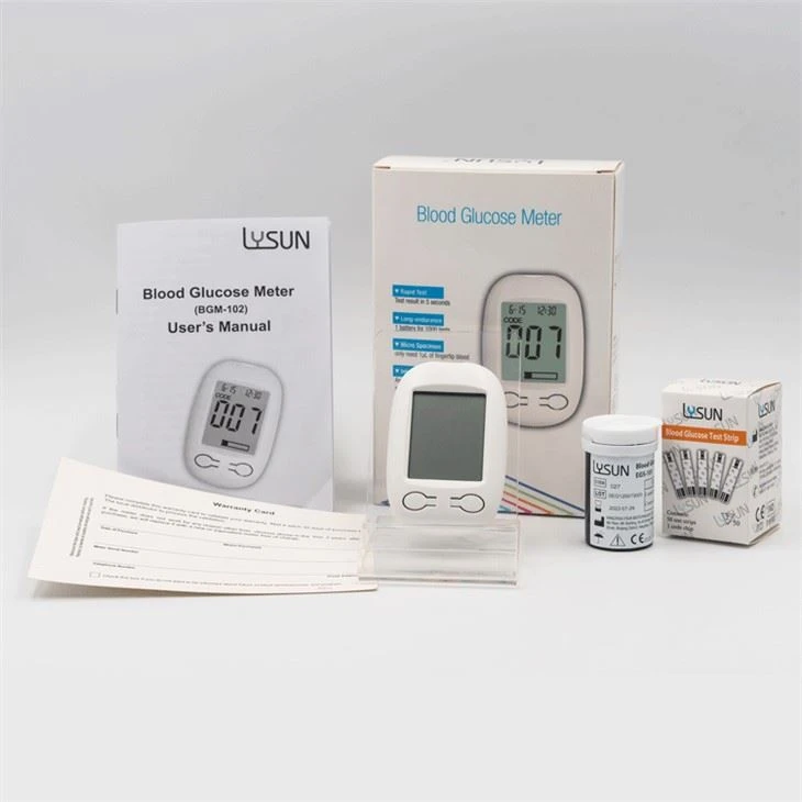 Lysun Rapid Test Blood Glucose Meter Glucometer Test Strips Sugar Monitor For Diabetes