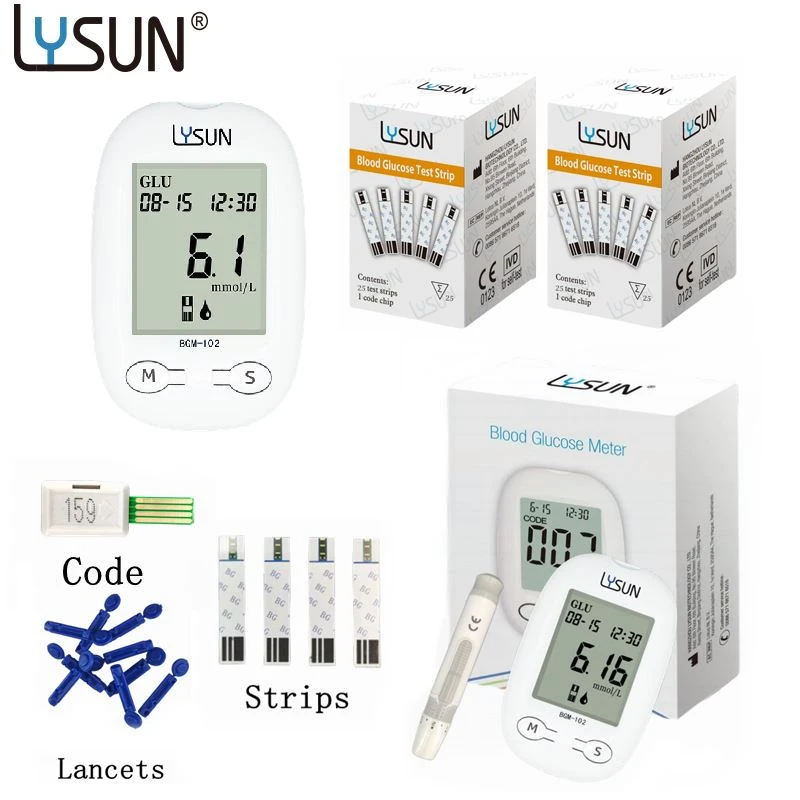 Kit de monitor de sucre en sang de subministrament de fàbrica Màquina d'anàlisi de sang Mesurador digital de glucosa per a la diabetis