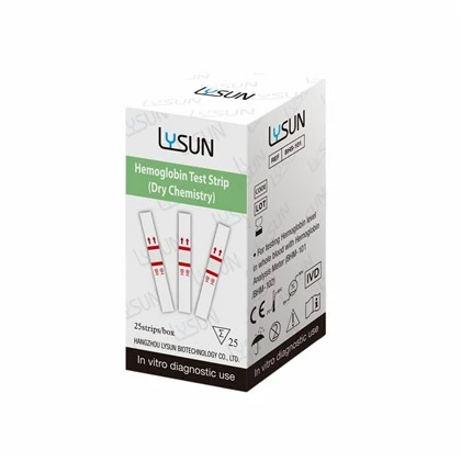 Cintes de prova d'hemoglobina Lysun Cintes de comprovació ràpida d'alta precisió per a anàlisis clíniques BHS-101