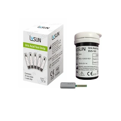 Lysun Poct Analyzer tires de reconeixement automàtic tires de prova d'àcid úric per a GUM-101
